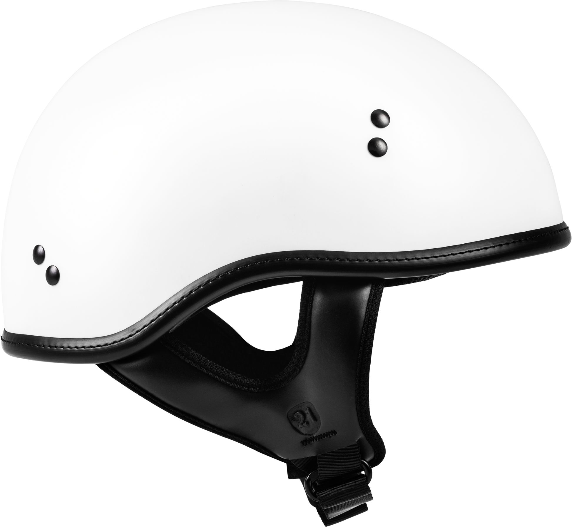 .357 Solid Half Helmet Matte White 2x
