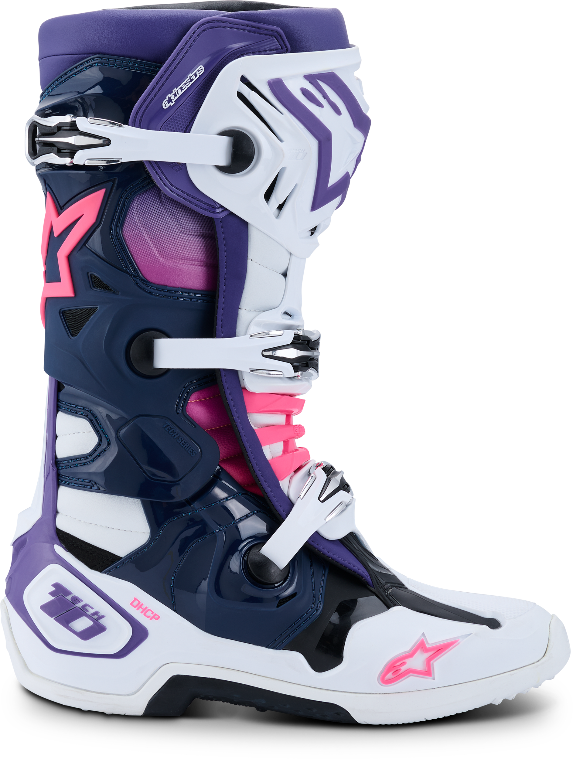 Tech 10 Wht/Violet/Nvy Bl/Pnk Fl 13