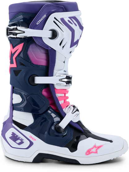 Tech 10 Wht/Violet/Nvy Bl/Pnk Fl 12