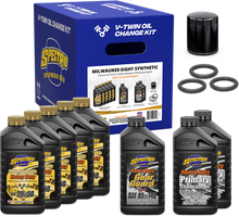 V Twin Full Oil Service Kit M8 Synthetic