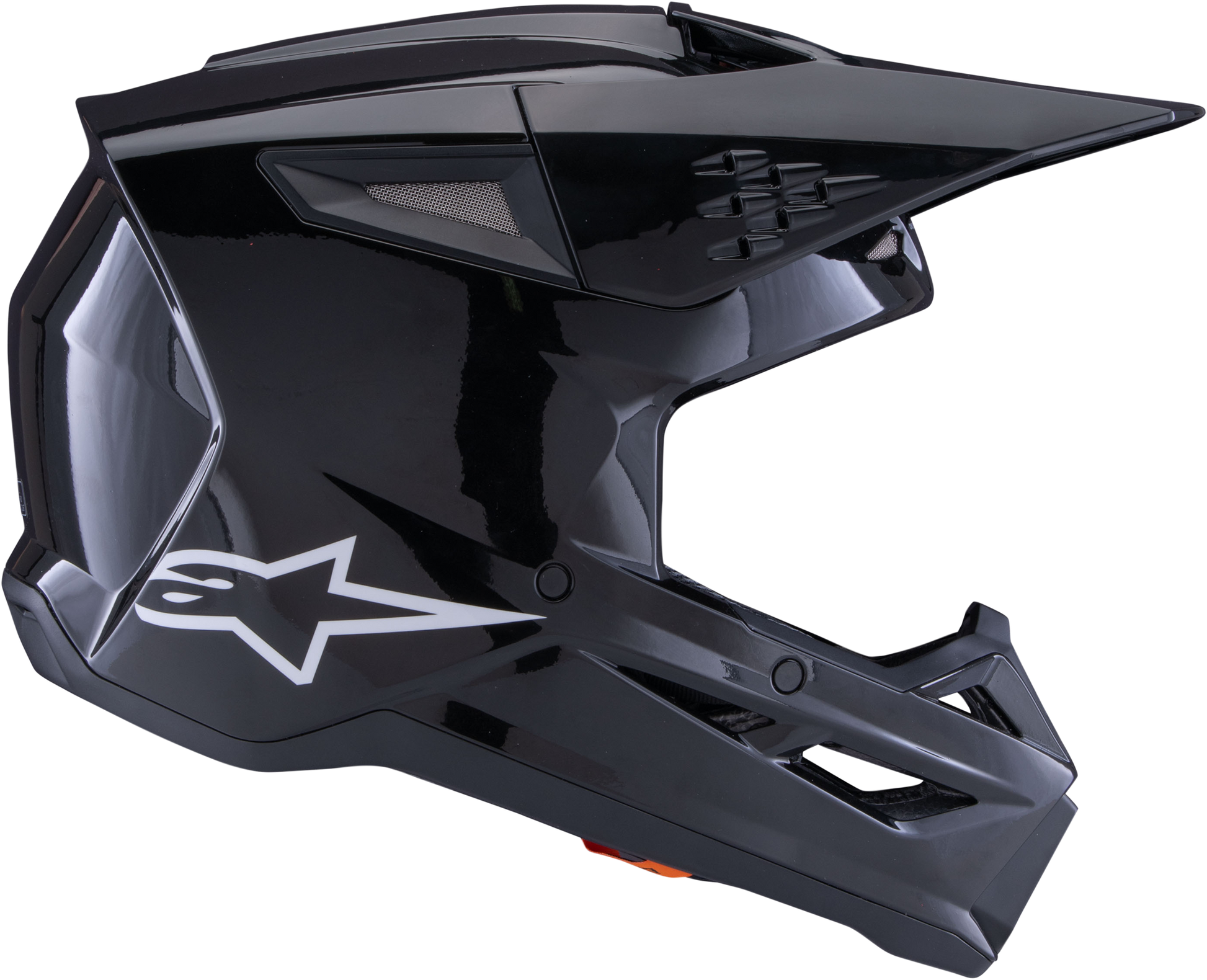 Sm3 Solid Helmet Black Glossy Md
