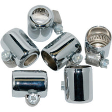 Chrome 3/8" Id Hose Clamps 6 Pk