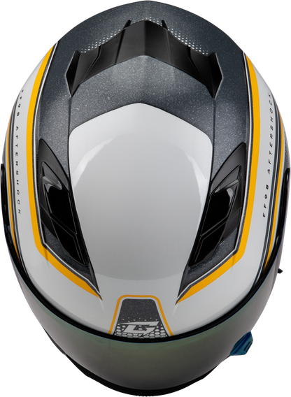 Ff 98 Aftershock Helmet White/Metallic Silver Xl