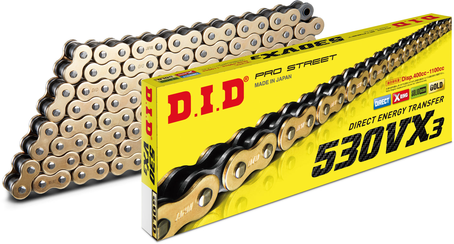 Chain 530vx3 130l Gold