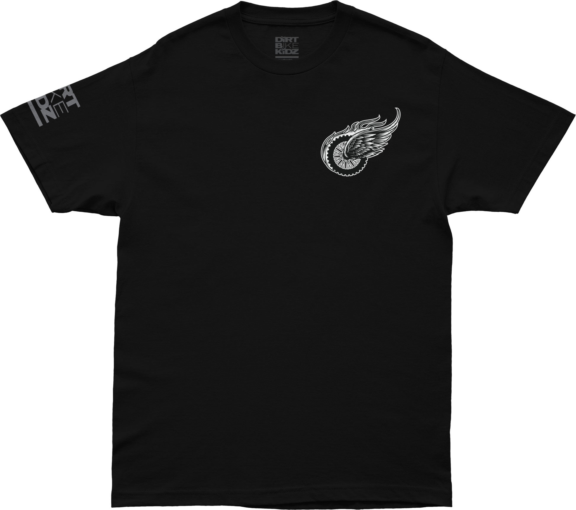 Two Wheels Tee Black Md