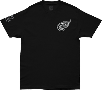 Two Wheels Tee Black 2x