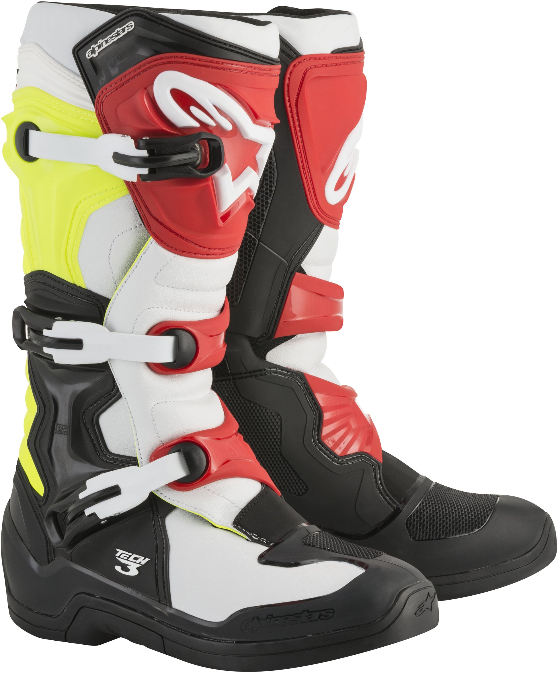 Tech 3 Boots Black/White/Yellow Sz 08