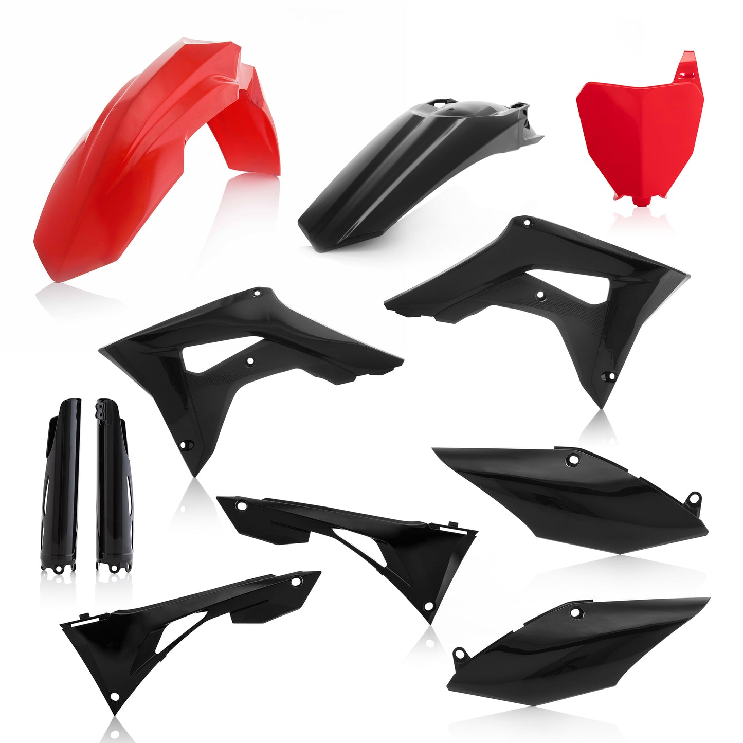 Full Plastic Kit Hon Red/Black