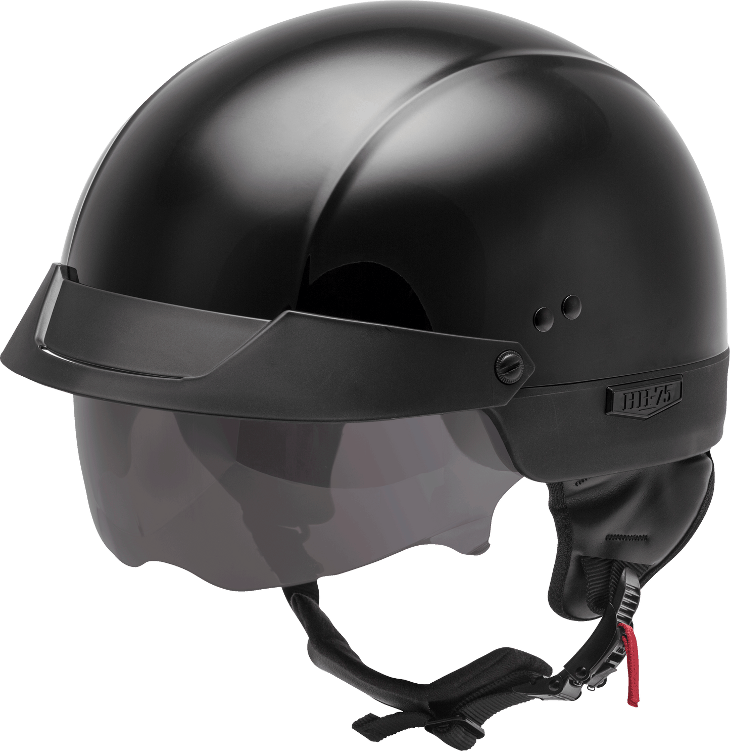 Hh 75 Half Helmet Black Xs