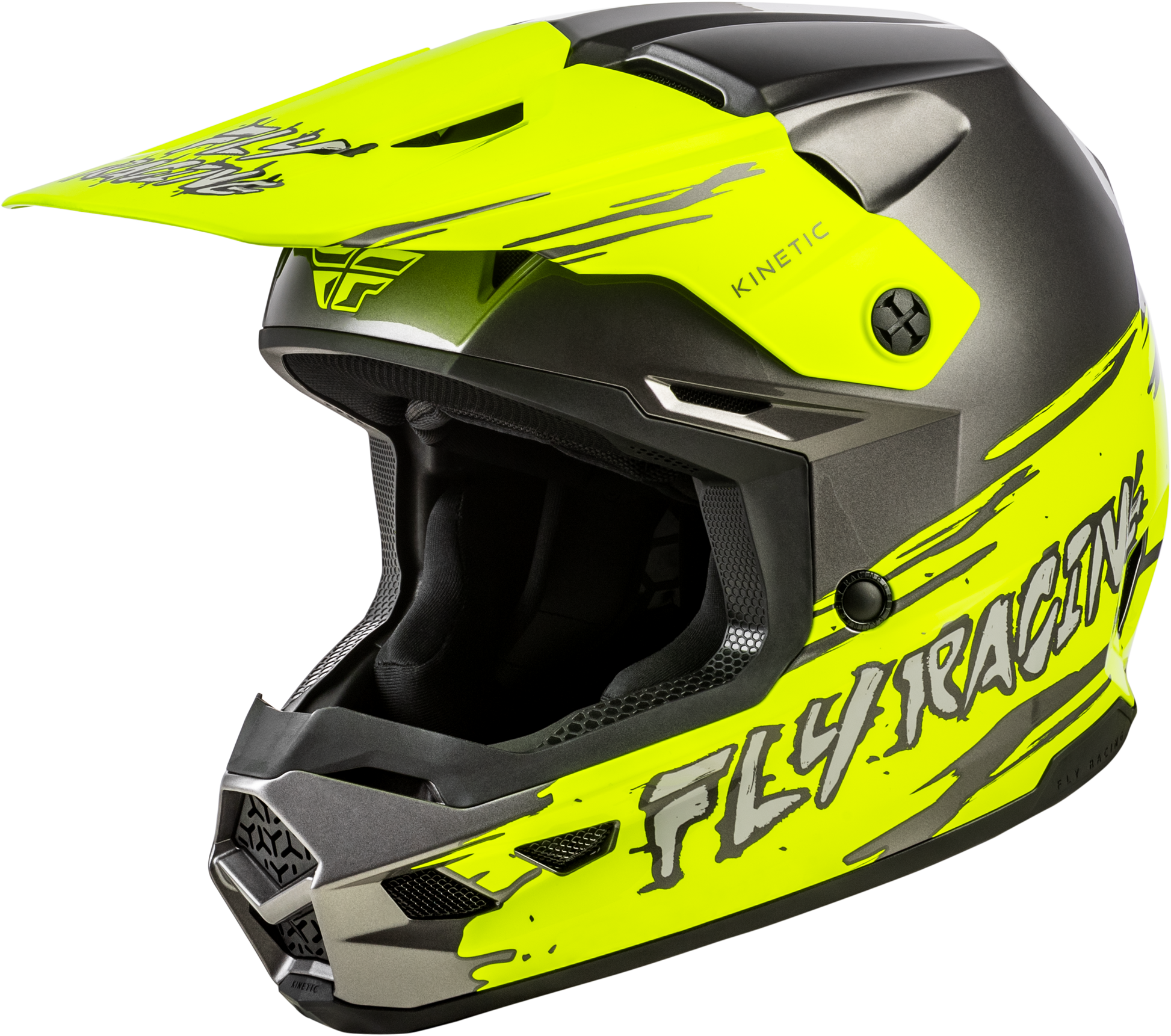 Youth Kinetic Surge Helmet Grey/Hi Vis Ys