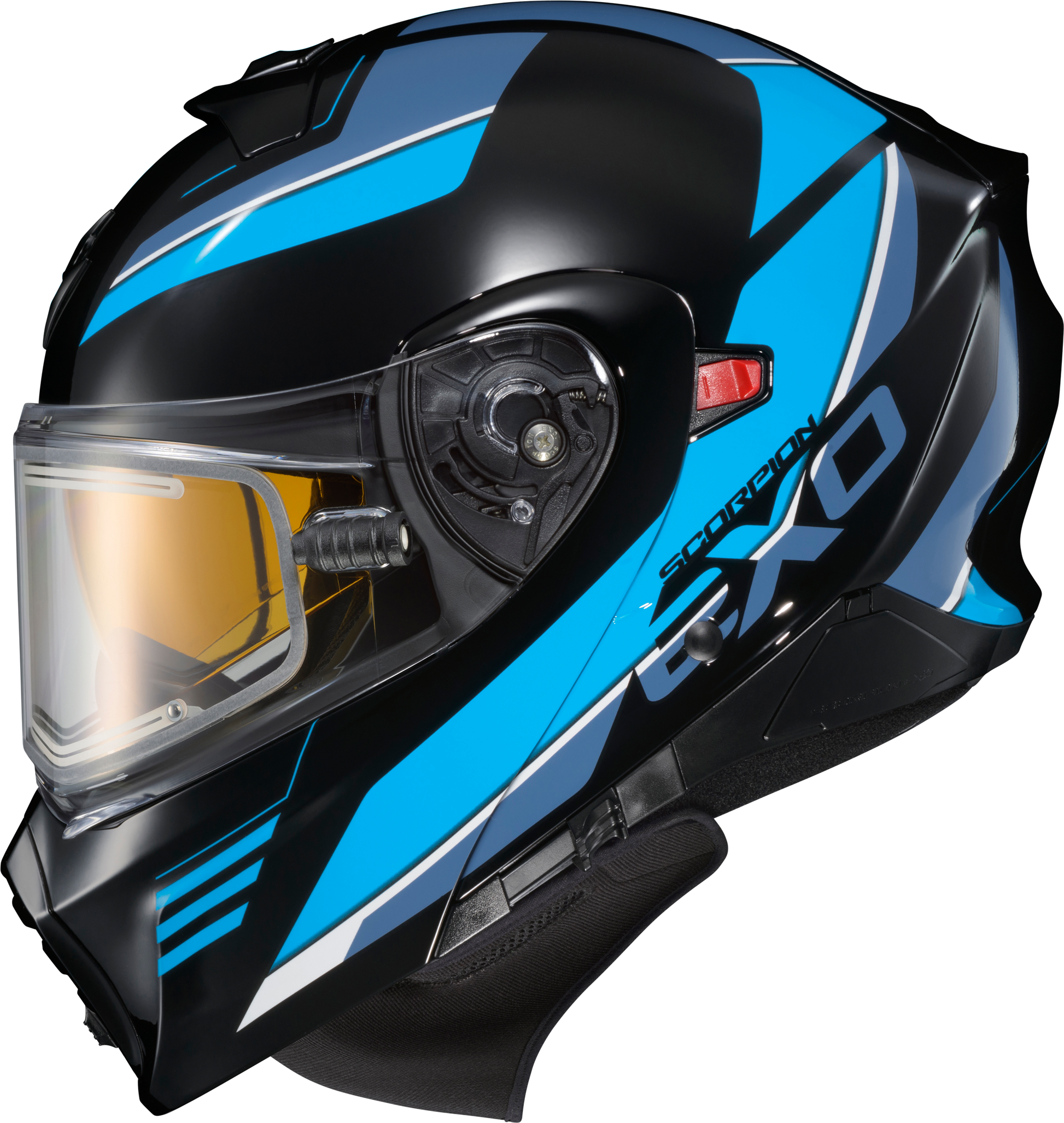 Exo Gt930 Cold Weather Helmet Modulus Blk/Blu Sm (Electric)