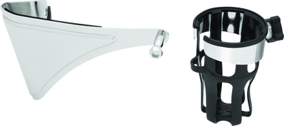 Kuryakyn Reflex Drink Holder Right Side HD Touring Passenger Mount 14 and Up Chrome