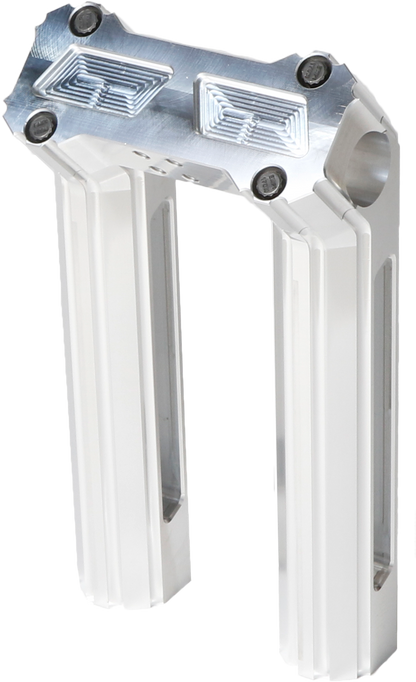 H/D Billet Risers 8" Raw Kickback