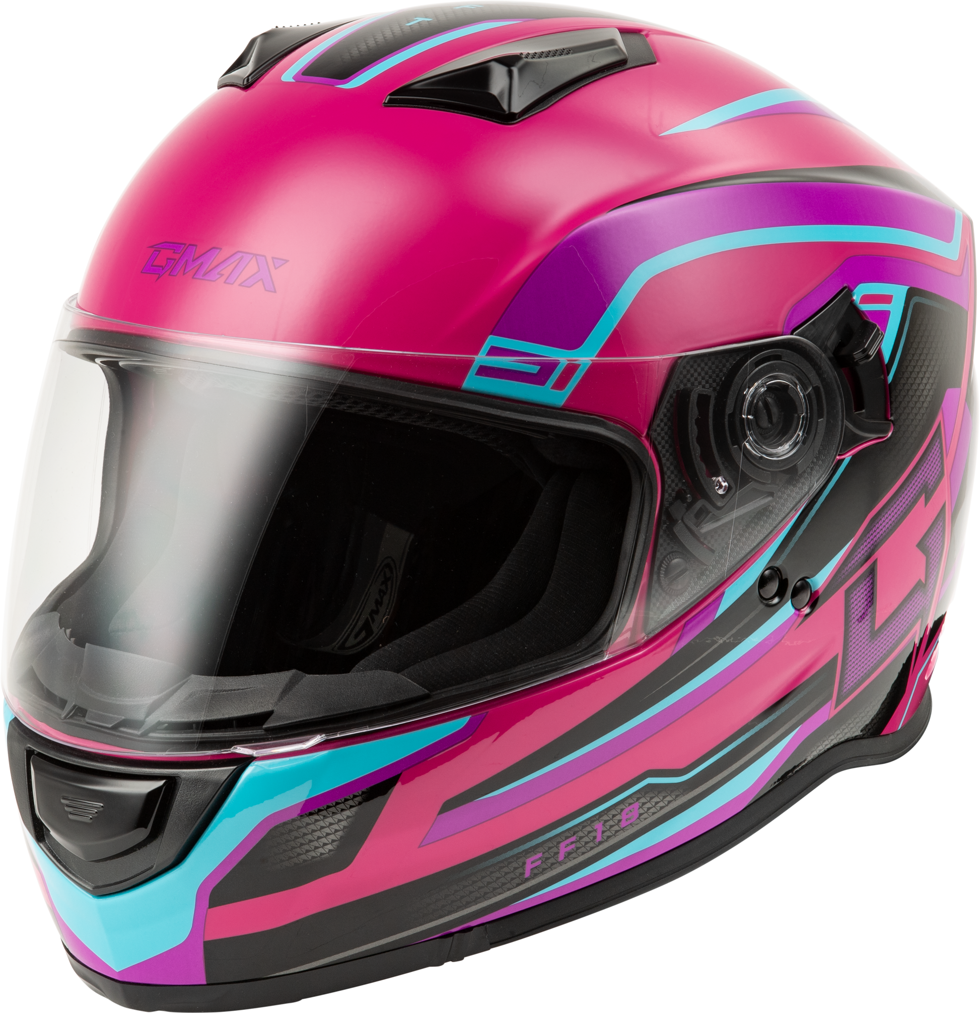 Ff 18 Drift Helmet Pink/Blue/Black Sm