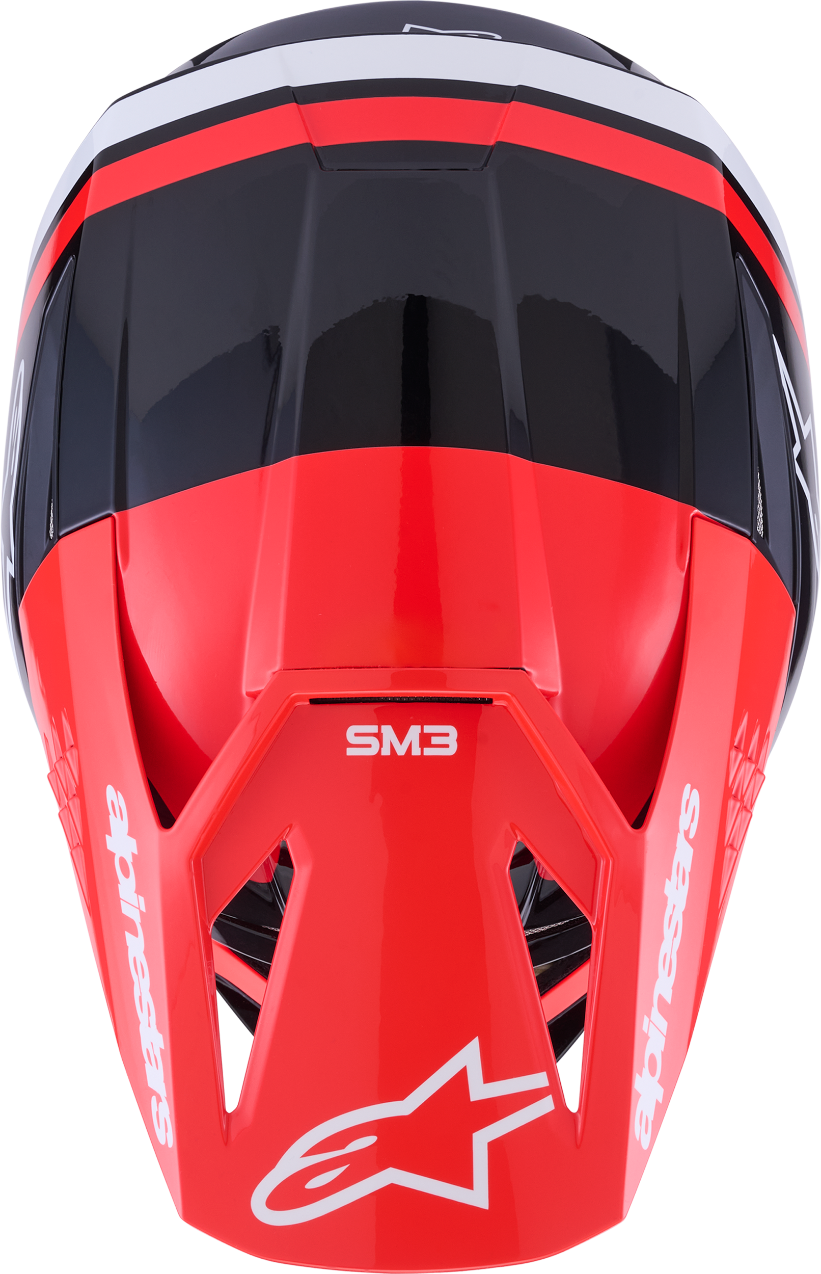 Sm3 Radium Helmet Blk/Red Fluo/White Glossy Sm