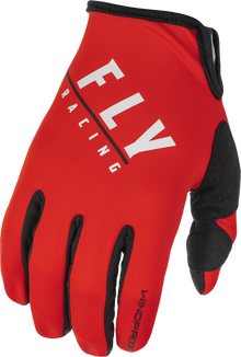 Youth Windproof Gloves Black/Red Sz 06
