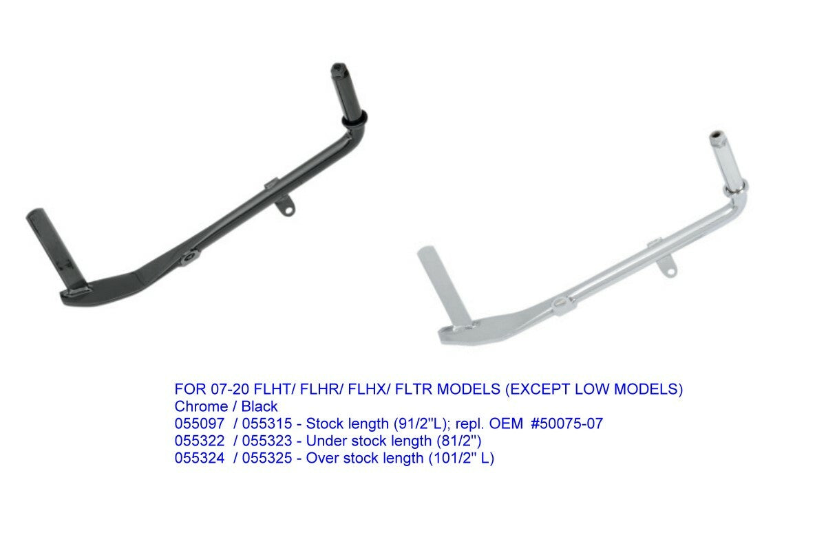 Kickstand 10" Chrome Flh 99 06