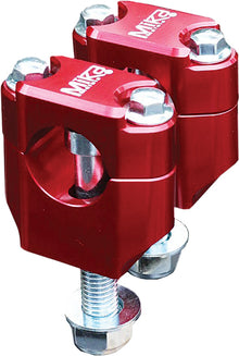 Bar Clamps Rubber Mounted 1 1/8" Red