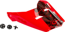 Visor W/Screws Dominant Mx 46 Red/Black/White Xs Sm
