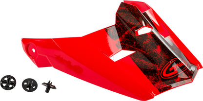 Visor W/Screws Dominant Mx 46 Red/Black/White Xs Sm