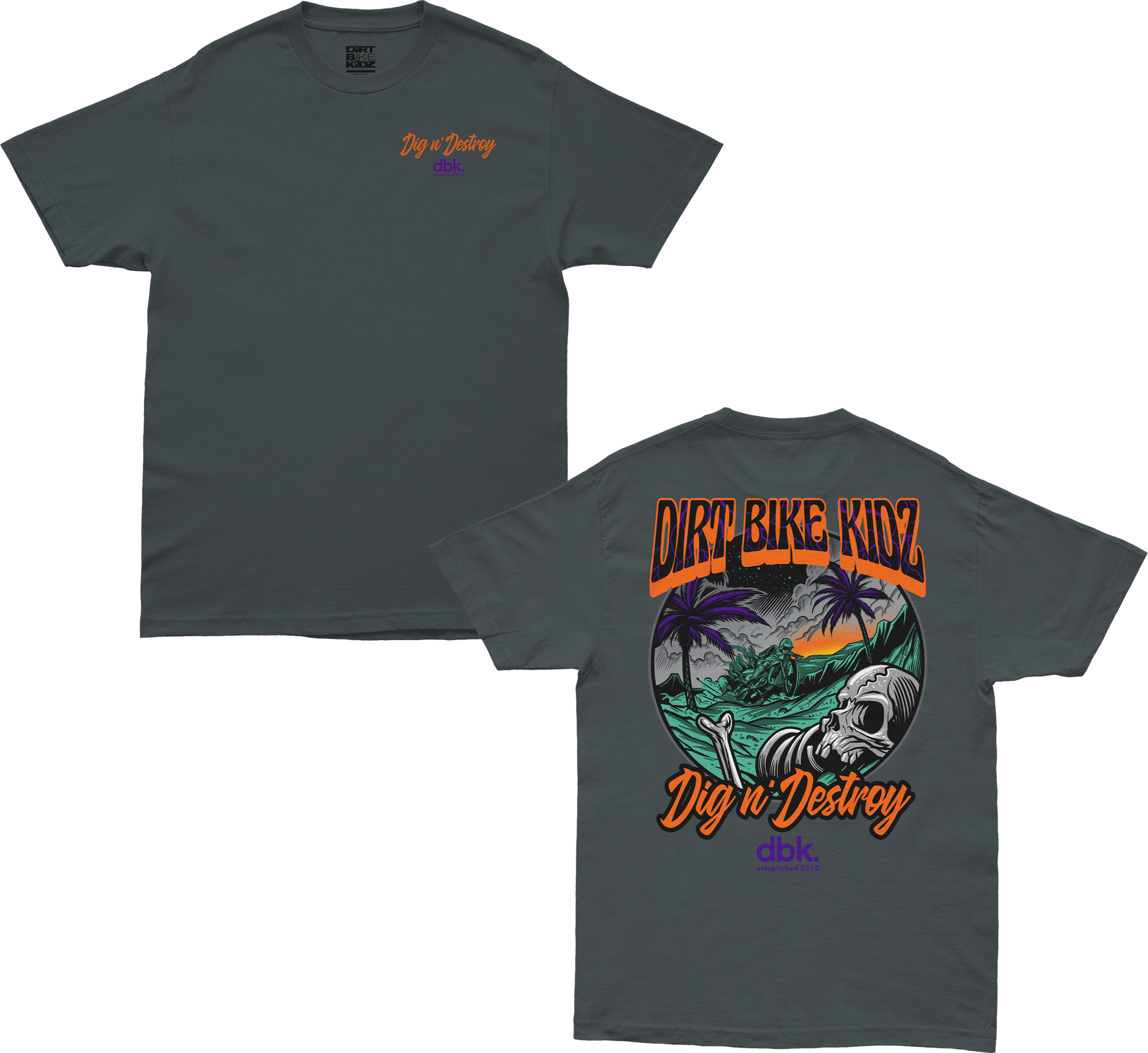 Boneyard Tee Charcoal Xl