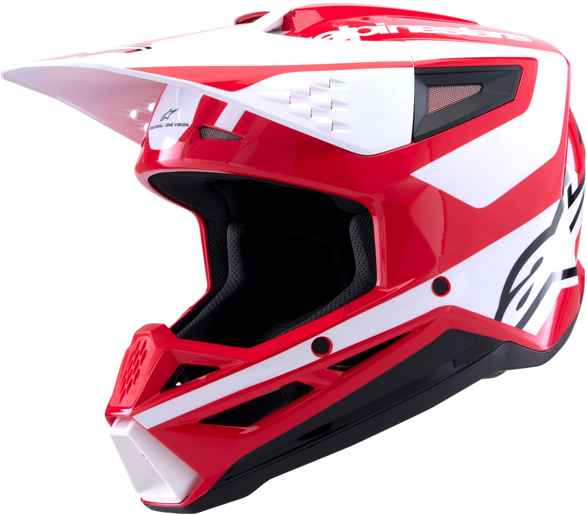 Sm3 Heat Helmet Red/White/Black Glossy Xl