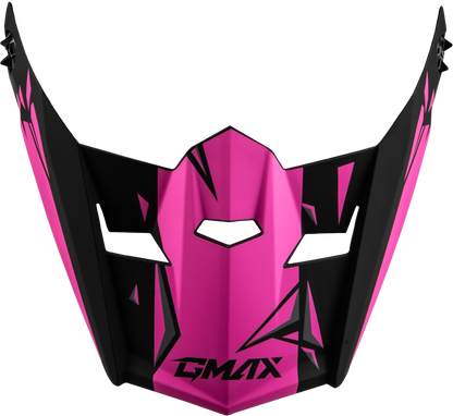 Youth Mx 46y Unstable Visor Matte Black/Pink Ys Yl