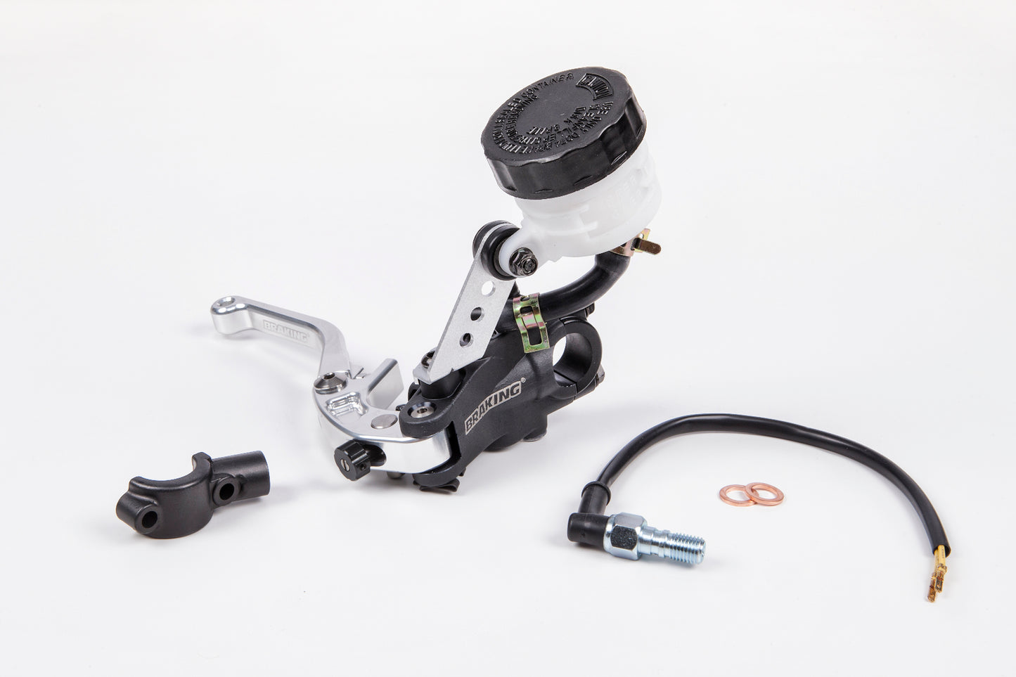Brake Master Cylinder 16mm Lever Silver