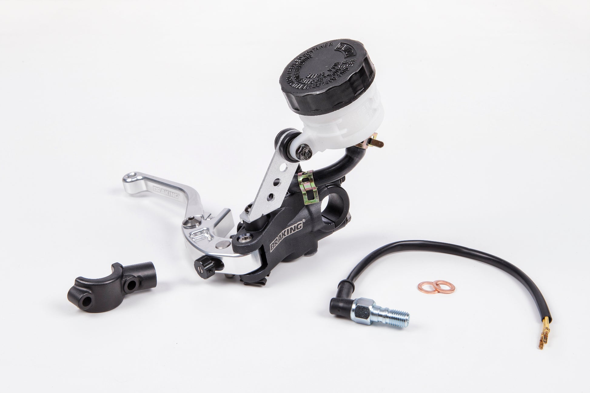 Brake Master Cylinder 16mm Lever Silver
