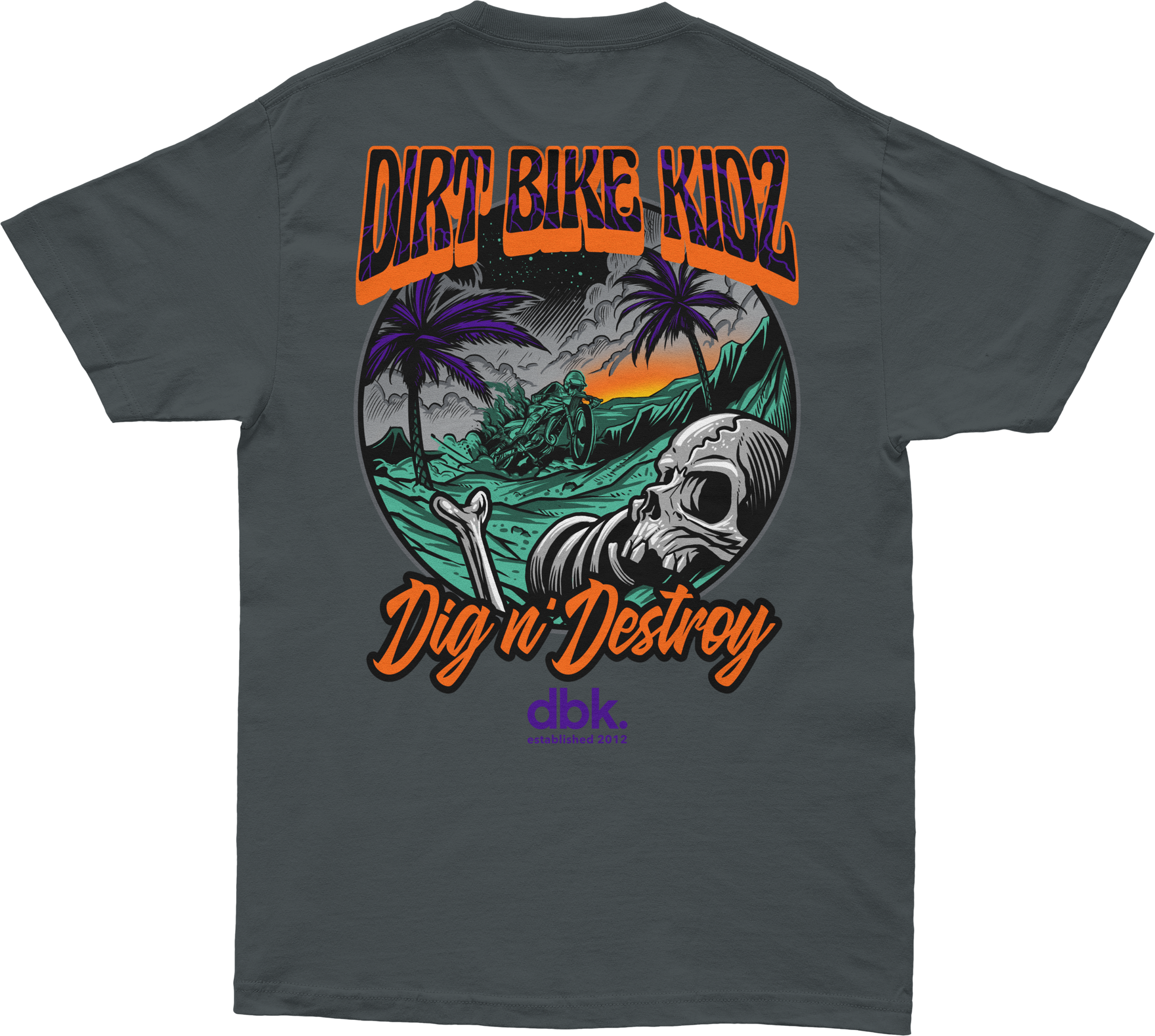 Boneyard Tee Charcoal 2x