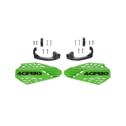 Acerbis Linear Vented Handguard - Green/Black