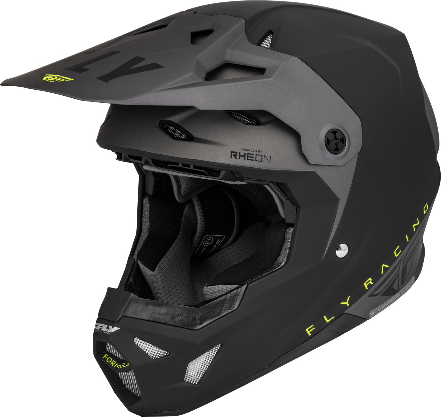 Formula Cp Slant Helmet Matte Black/Grey/Hi Vis Lg