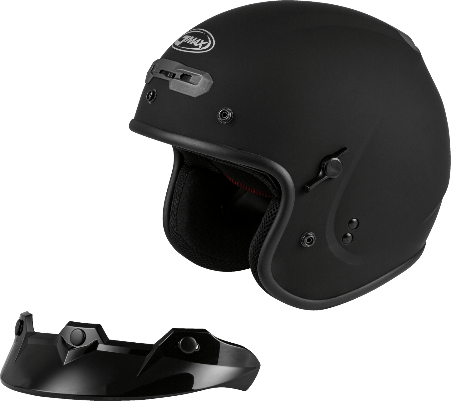 Gm 32 Open Face Helmet Matte Black Md