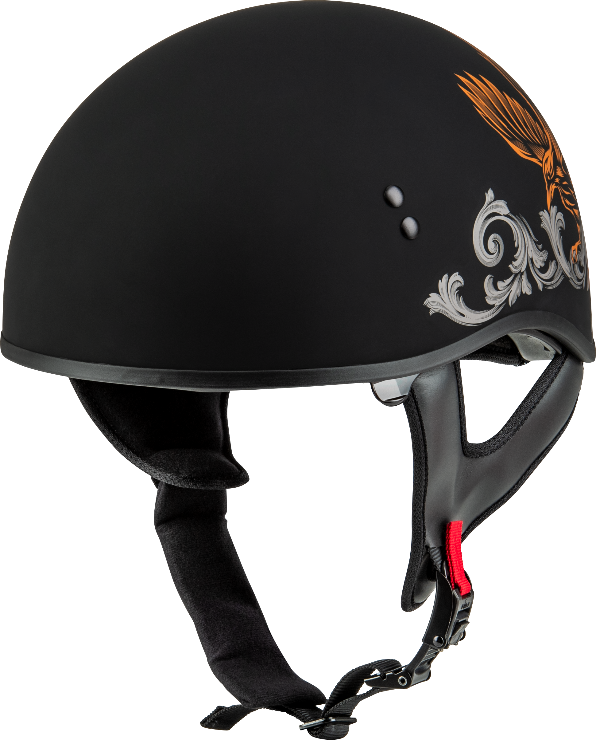 Hh 65 Corvus Helmet Matte Black/Silver/Orange Xl