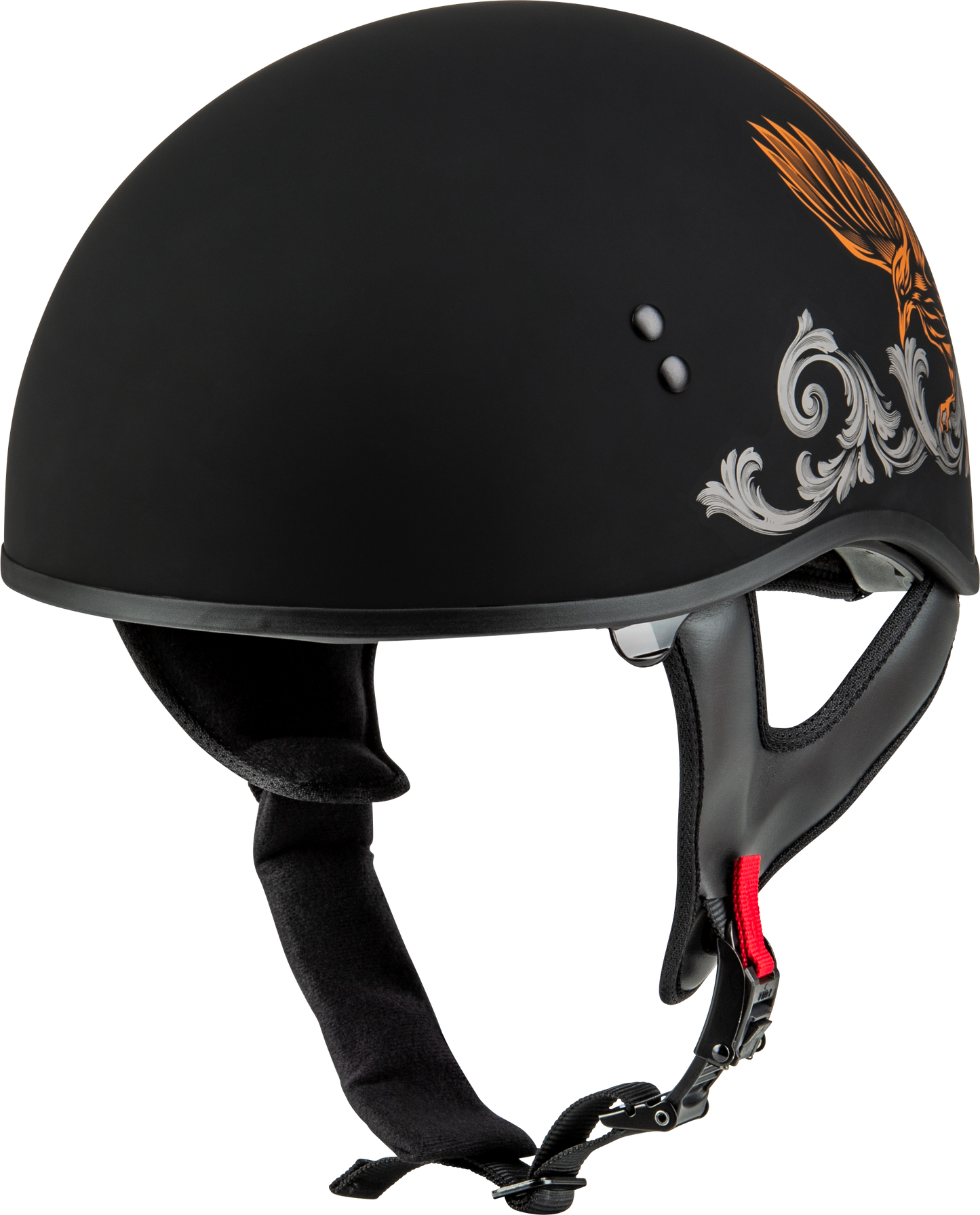 Hh 65 Corvus Helmet Matte Black/Silver/Orange Md