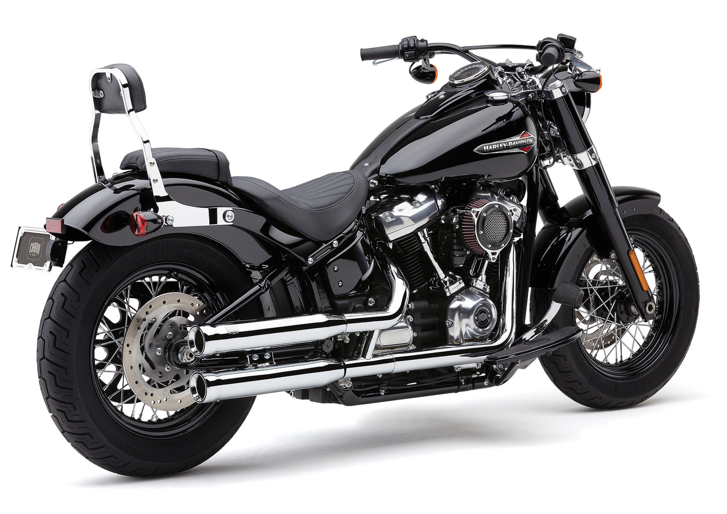 3" Nh Series Slip Ons Chrome Softail 18 22
