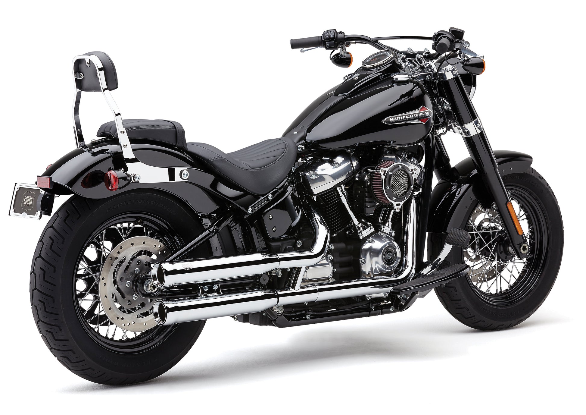 3" Nh Series Slip Ons Chrome Softail 18 22