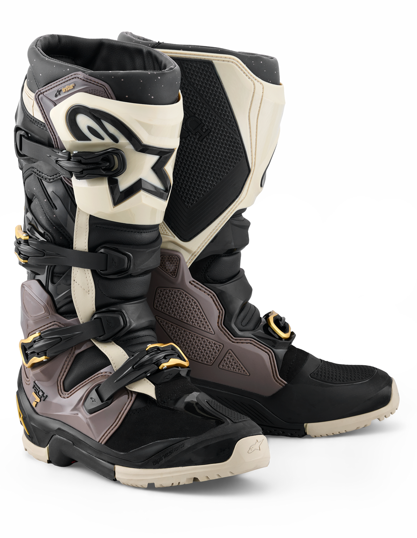 Tech 7 Enduro Drystar Black/Dark Gry/Gold 12
