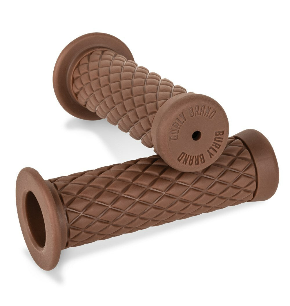 Rubber Diamondback Grips Brown 1"