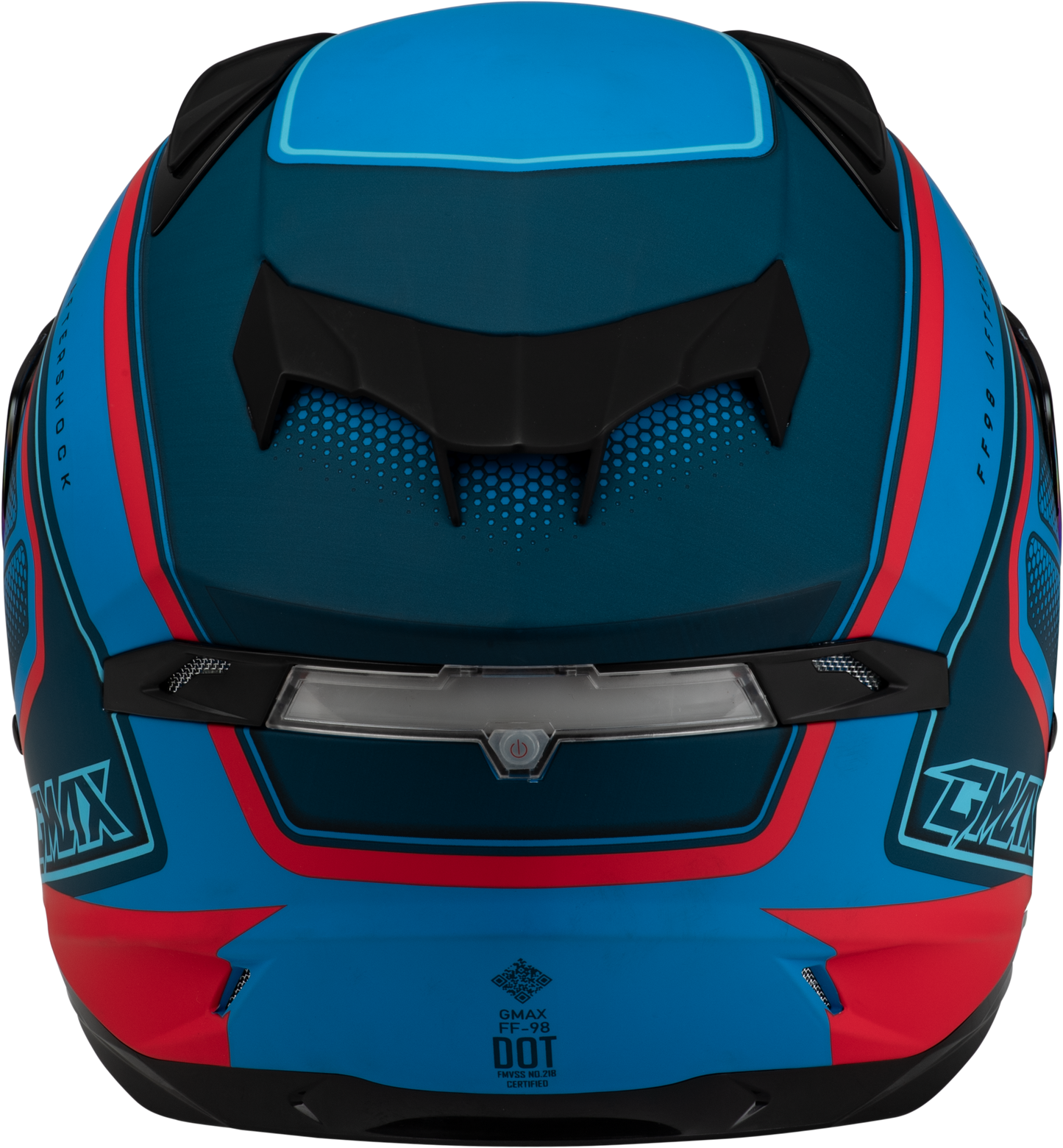 Ff 98 Aftershock Helmet Matte Blue/Red Lg