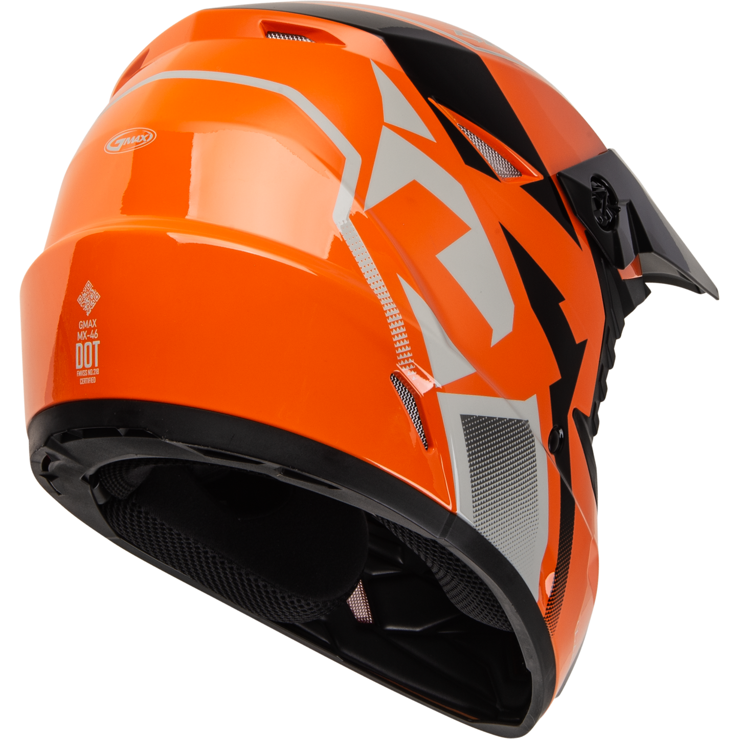 Mx 46 Compound Helmet Orange/Black/Grey Yl
