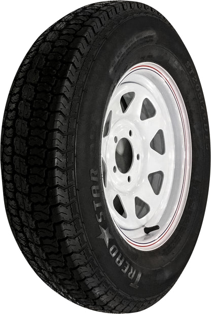 Trailer Tire And Wheel Assembly White