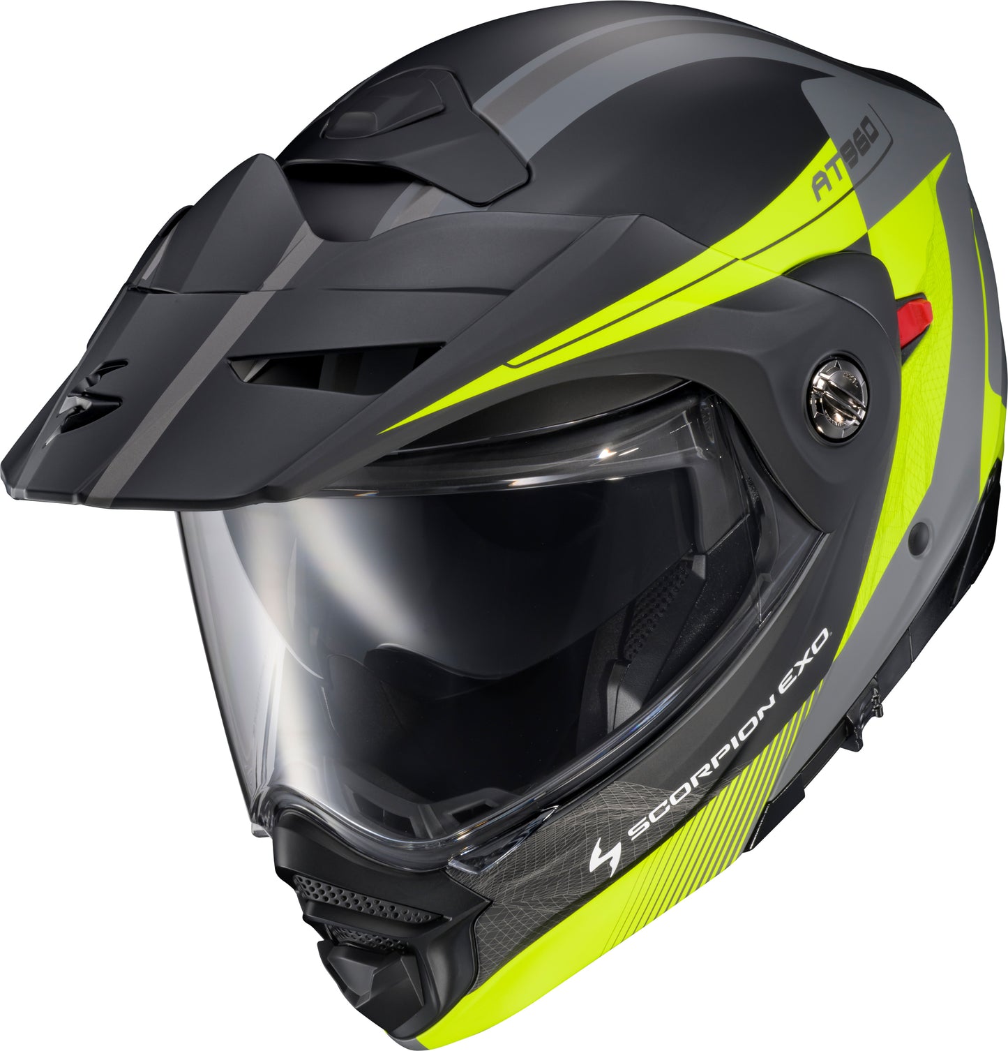 Exo At960 Modular Helmet Topographic 2 Hi Vis/Grey Sm