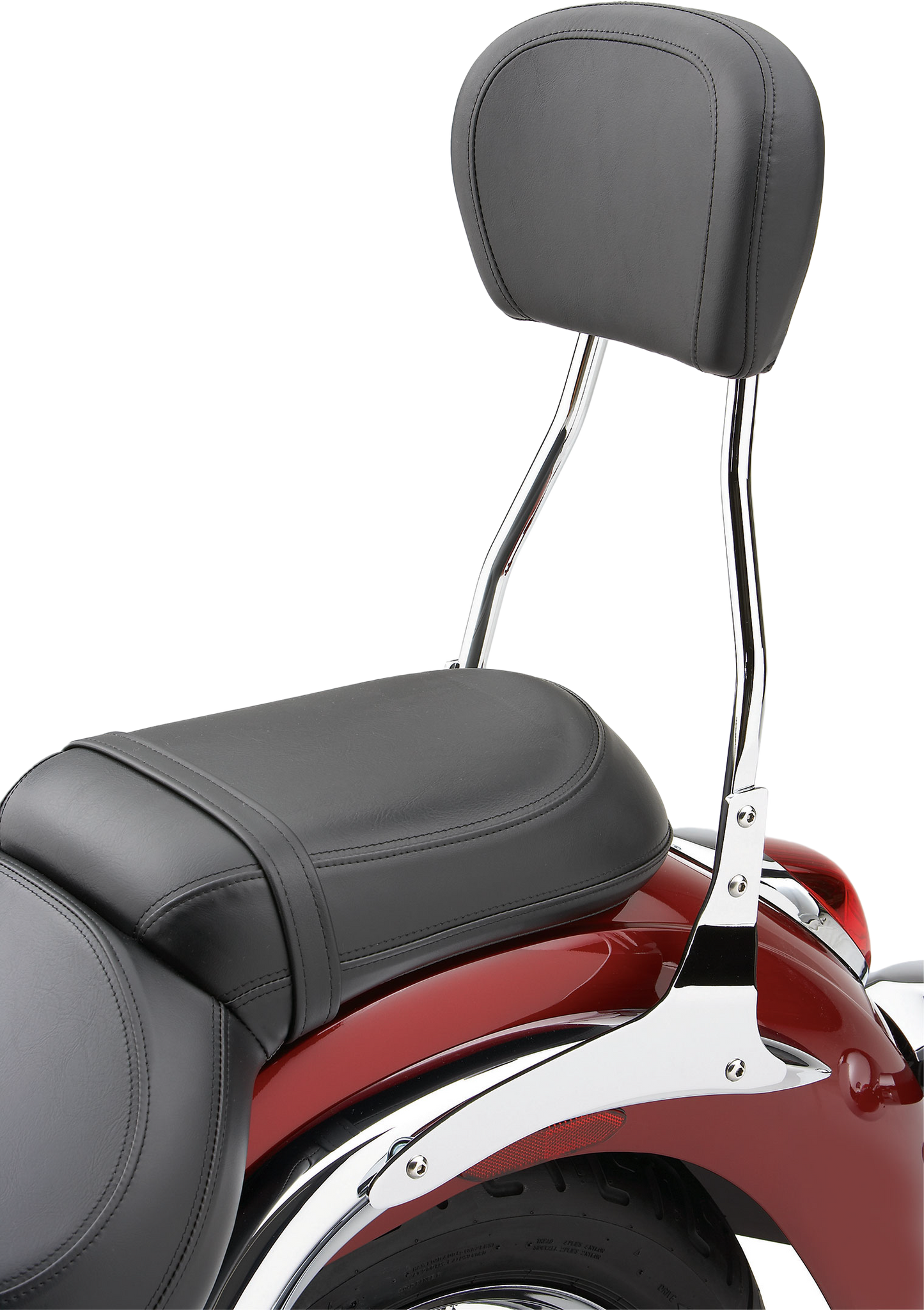 Std Round Sissy Bar W/Pad Chrome Road Star 1600/1700