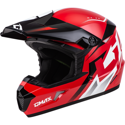 Mx 46 Compound Helmet Red/Black/White Lg