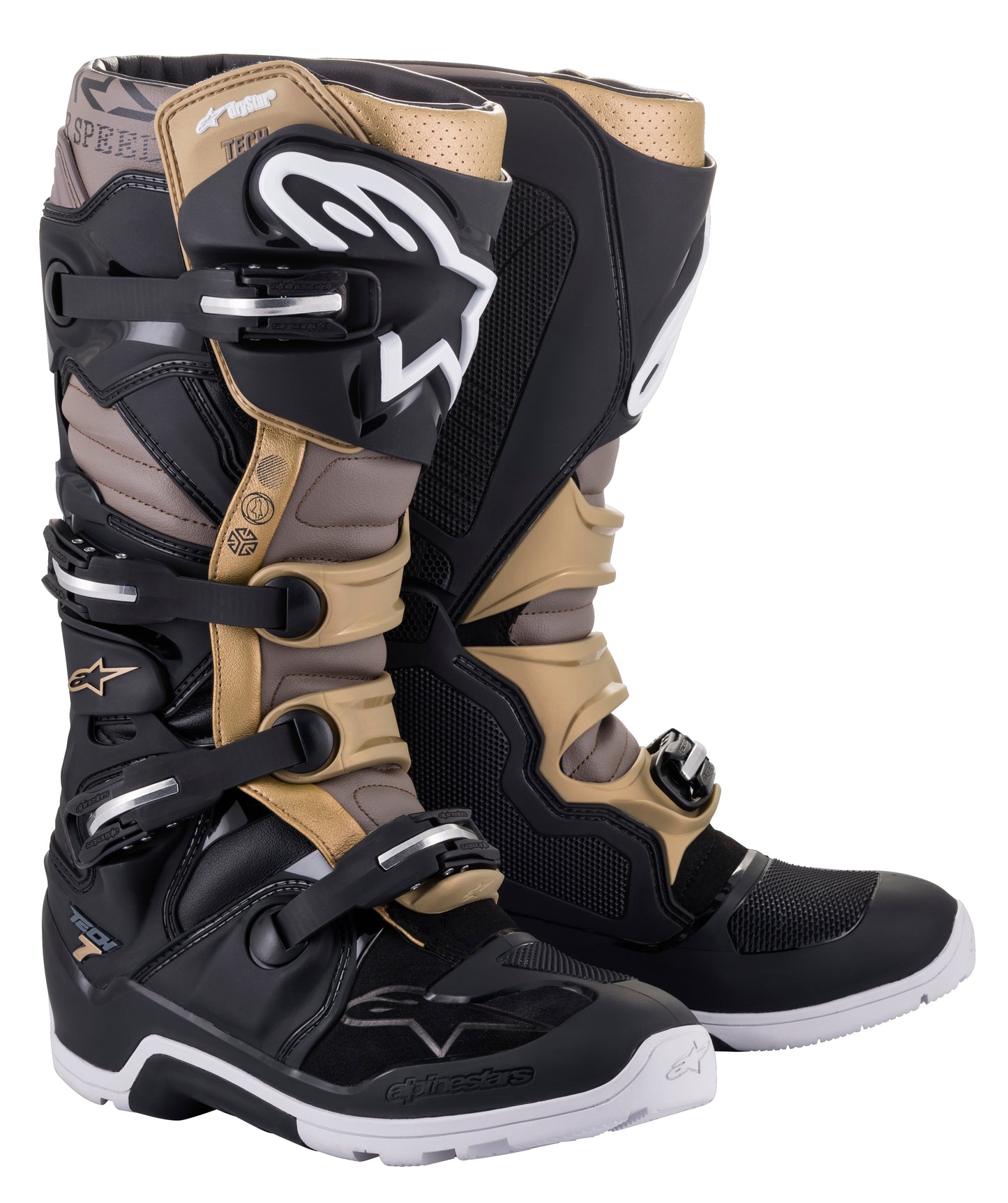 Tech 7 Enduro Ds Boots Black/Grey/Gold Sz 14