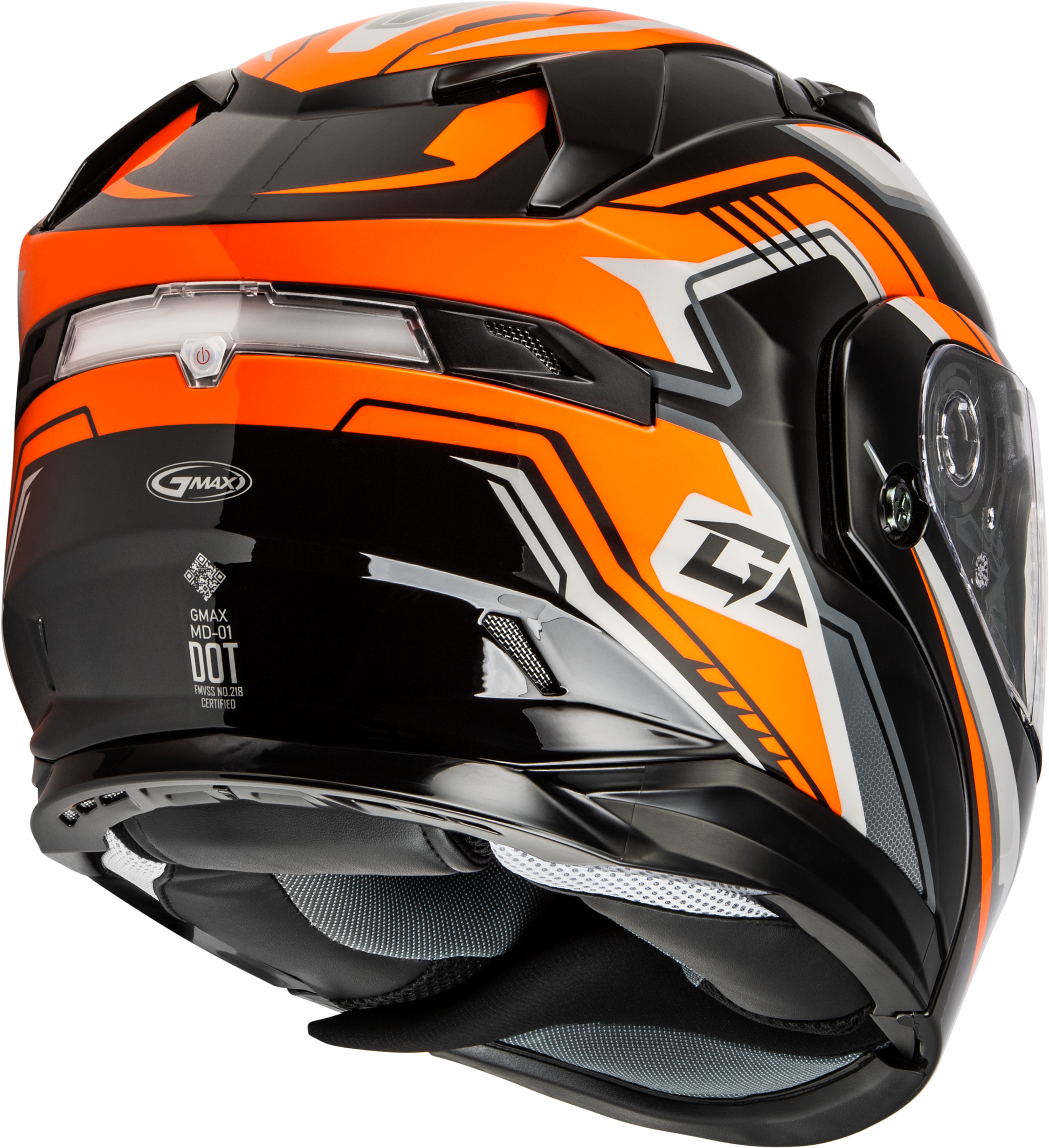 Md 01s Transistor Snow Helmet Orange/Black Xs