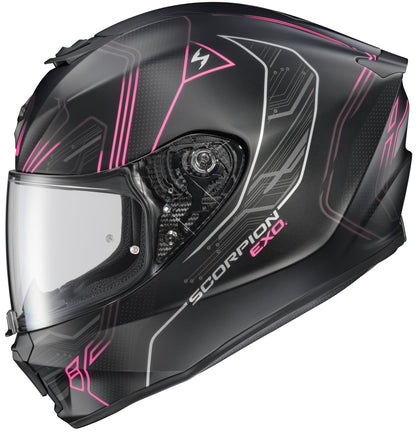 Exo R330 Full Face Helmet Bendr White/Pink Lg