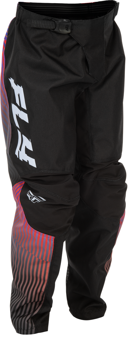 Youth F 16 Pants Black/Red/Purple Sz 26