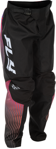 Youth F 16 Pants Black/Red/Purple Sz 18